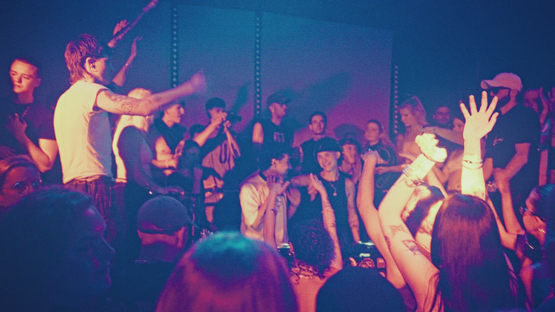 Eugene and Miguelito performing a peak-time Hardgroove drop at Helios37 during Adrenaline Cologne, crowd erupting as their chemistry and rhythm electrify the room.